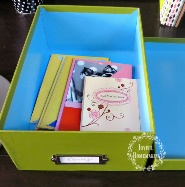 organize greeting cards, How to Organize Greeting Cards, Joyful Homemaking