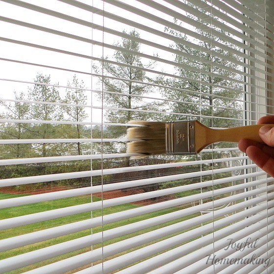 , Easy Way to Clean Mini Blinds, Joyful Homemaking