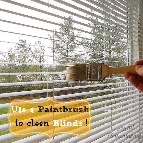 , Easy Way to Clean Mini Blinds, Joyful Homemaking