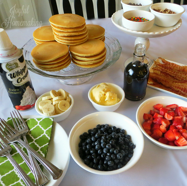 pancake bar, Pancake Bar, Joyful Homemaking