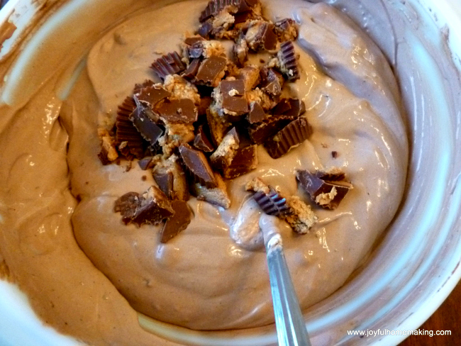 frozen Chocolate Peanut Butter Pie, Peanut Butter Chocolate Pie, Joyful Homemaking