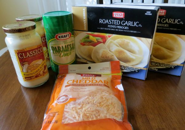 macaroni and cheese pierogie casserole, Macaroni and Cheese Pierogies, Joyful Homemaking