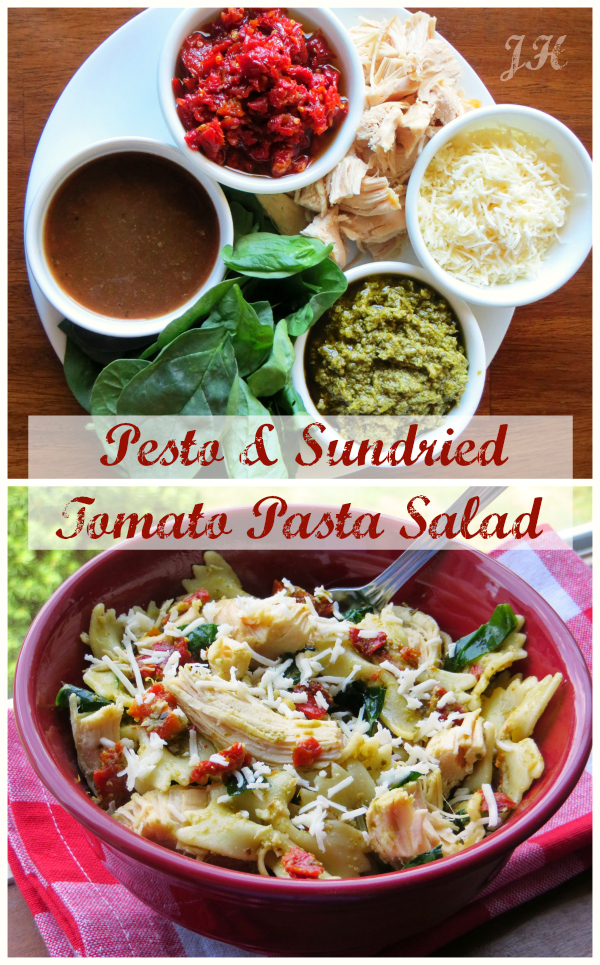 pesto sundried tomato pasta salad, Pesto &#038; Sundried Tomato Pasta Salad, Joyful Homemaking