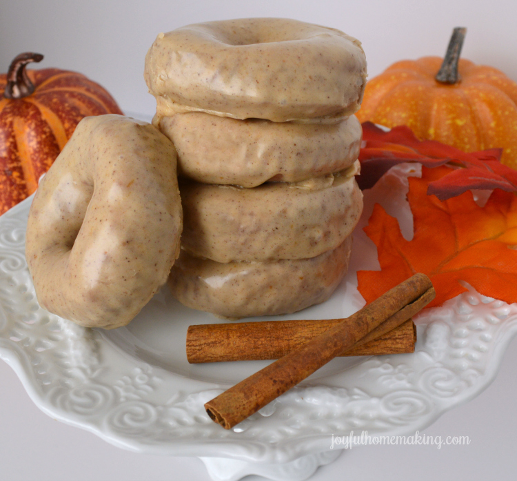 pumpkin doughnuts, Easy Pumpkin Glazed Doughnuts, Joyful Homemaking