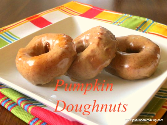 pumpkin doughnuts, Easy Pumpkin Glazed Doughnuts, Joyful Homemaking