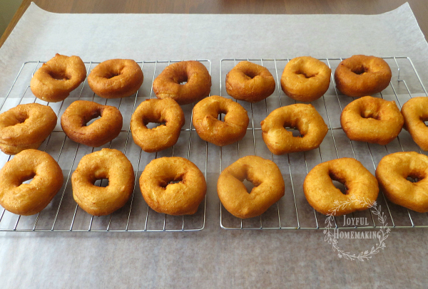 pumpkin doughnuts, Easy Pumpkin Glazed Doughnuts, Joyful Homemaking