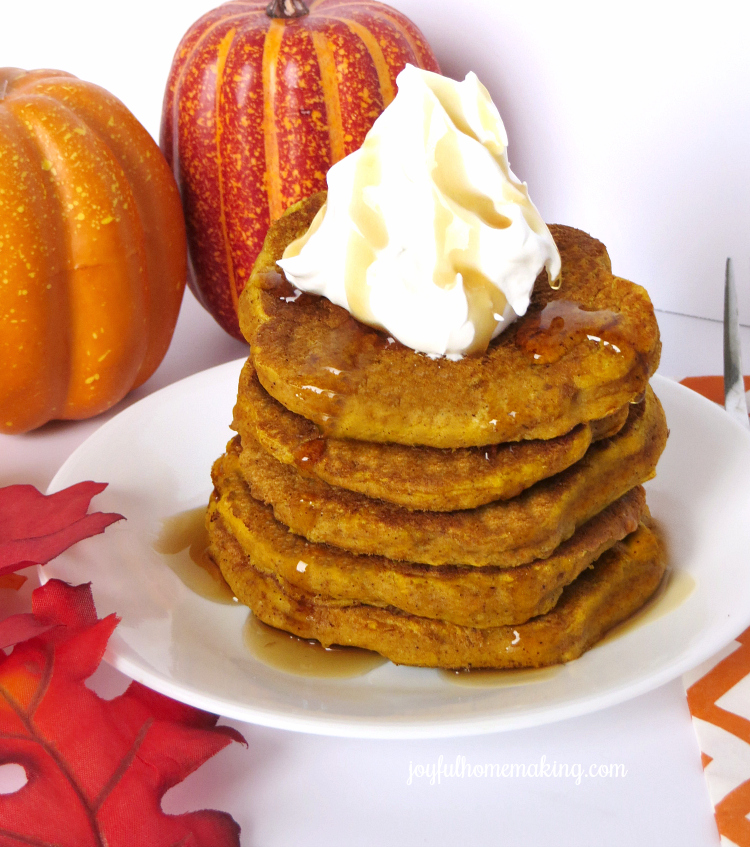 pumpkin pancakes, Pumpkin Pie Pancakes, Joyful Homemaking