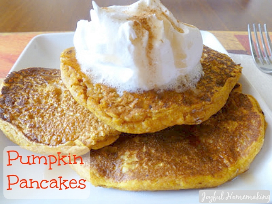 pumpkin pancakes, Pumpkin Pie Pancakes, Joyful Homemaking