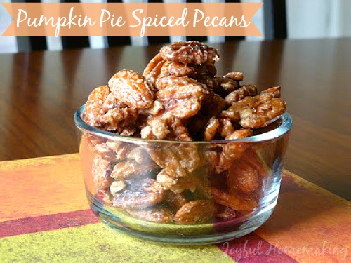 pumpkin pie spiced nuts, Pumpkin Pie Spiced and Sugared Nuts, Joyful Homemaking