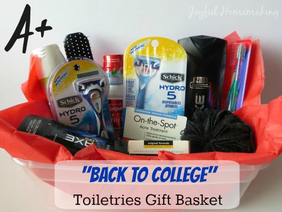 , Back to College Toiletries Care Package, Joyful Homemaking