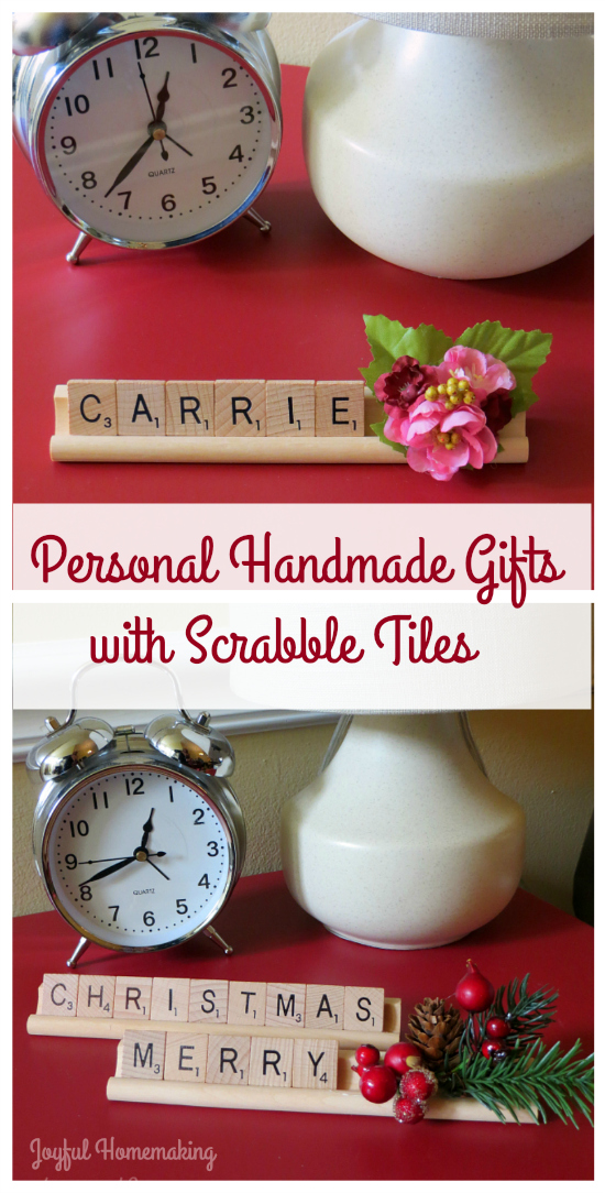 Easy Personalized Gifts Made with Scrabble Tiles, Easy Personalized Gifts Made with Scrabble Tiles, Joyful Homemaking