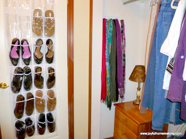 organize with shoe bags, Organizing with Shoe Bags, Joyful Homemaking