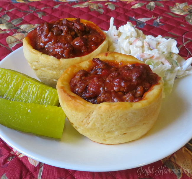 sloppy joe, Sloppy Joe Cups, Joyful Homemaking