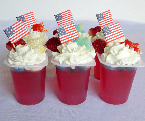 , Patriotic Strawberry Juicy Gel Treats, Joyful Homemaking