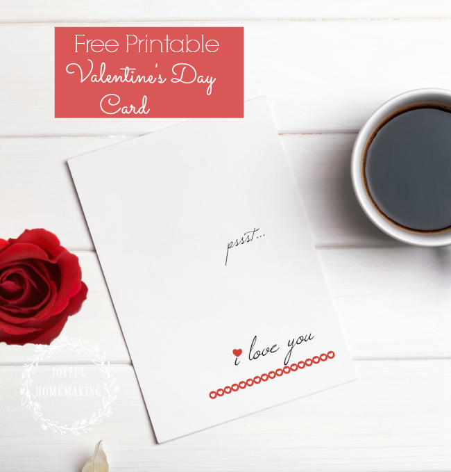 free valentine's day card printable, Free Printable Valentine’s Day Cards, Joyful Homemaking